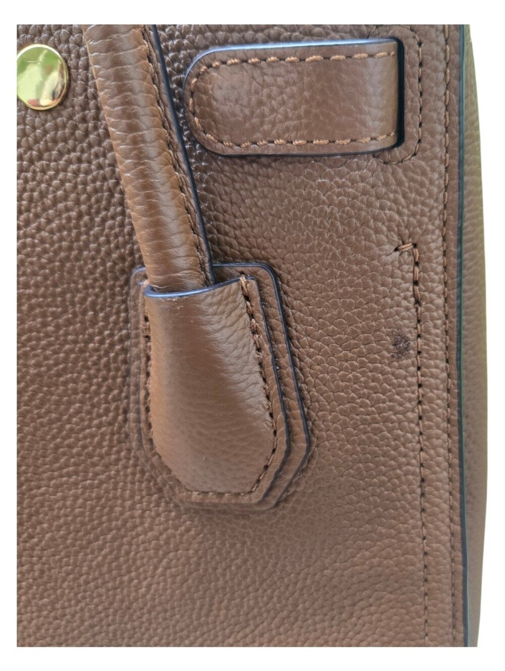 Michael Kors Convertable Satchel Caramel Brown Leather Quite Luxury - Picture 16 of 16
